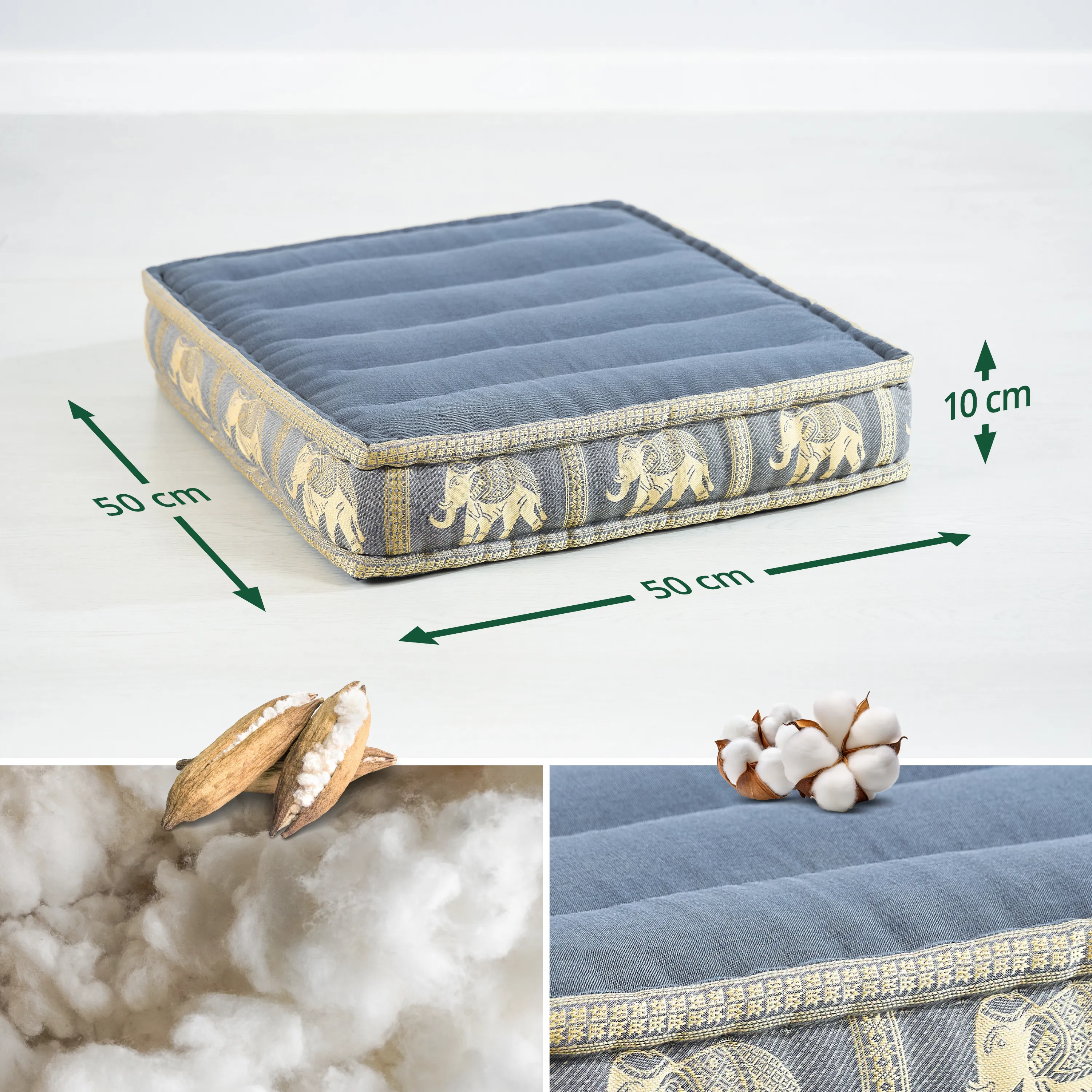 Kapok Bodensitzkissen, Deluxe