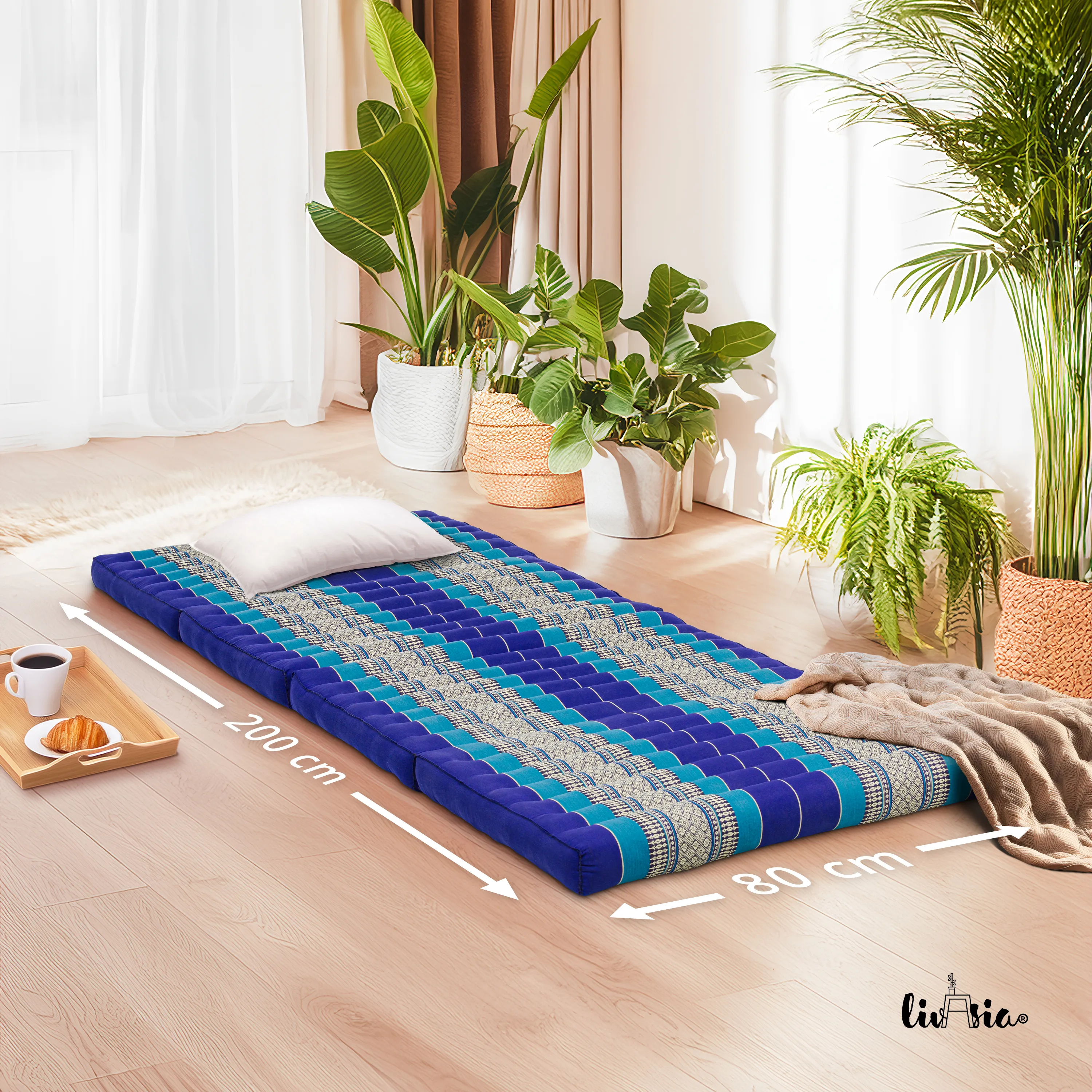 Kapok Klappmatratze, 80 cm breit, Classic