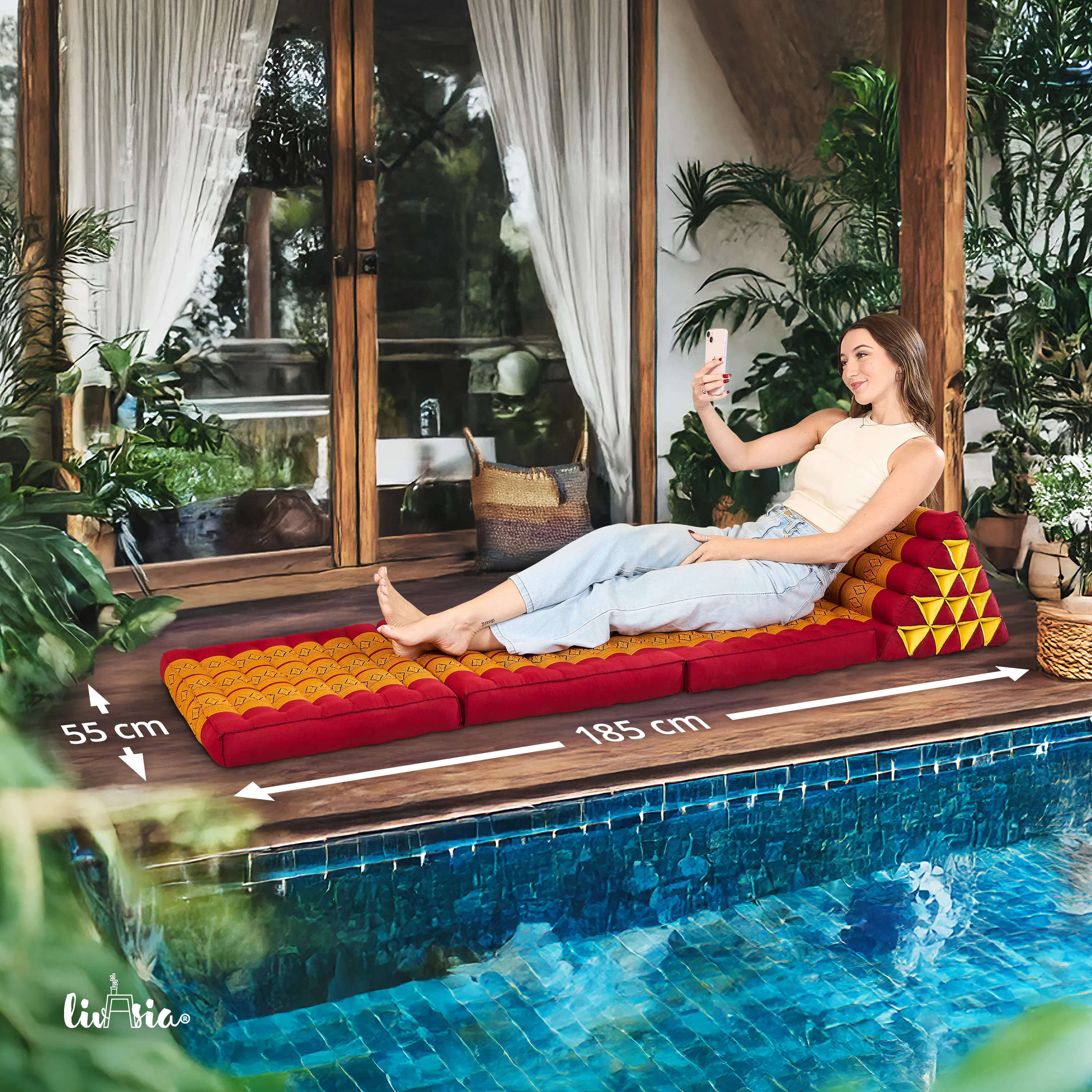 Kapok Thaikissen XXL hoch