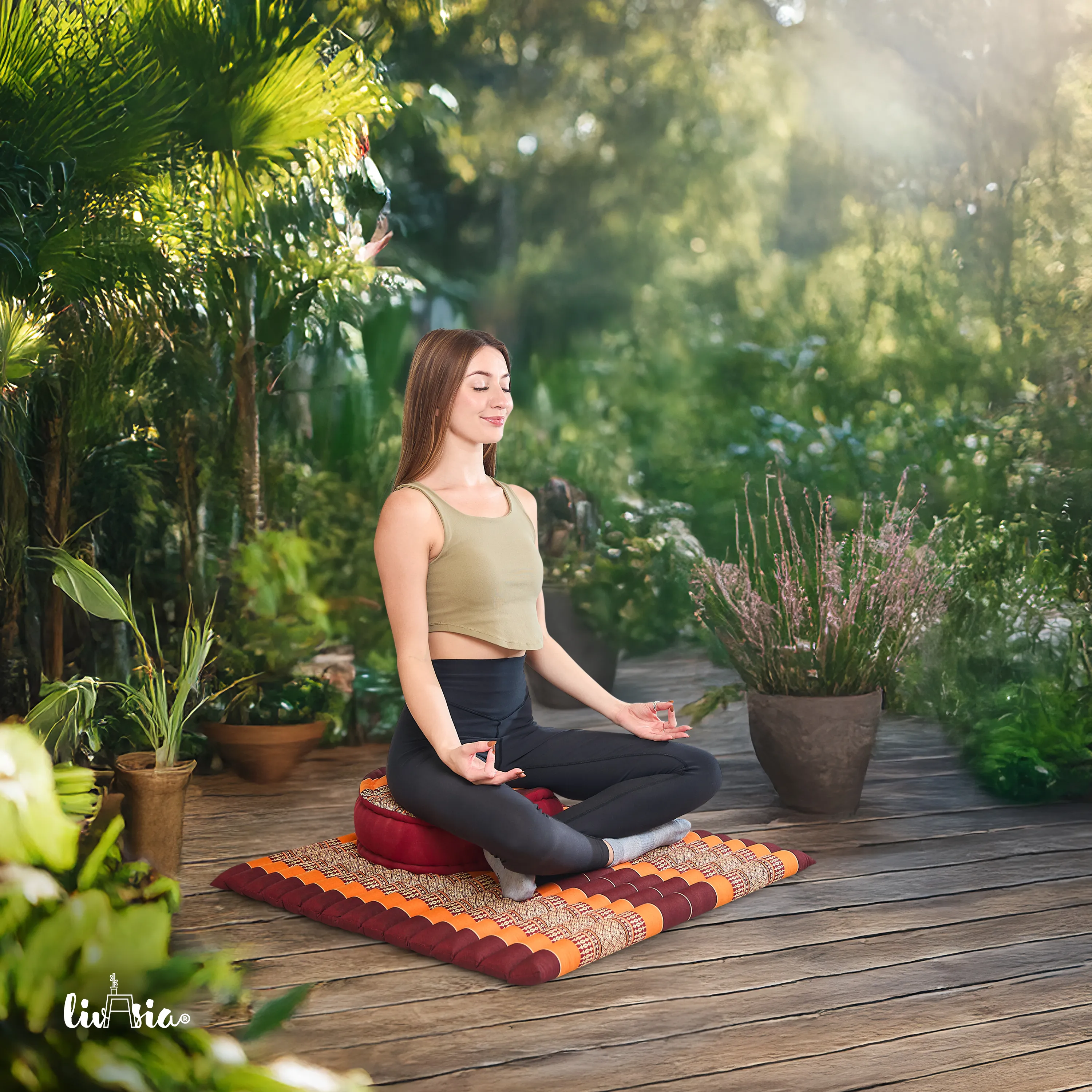 Kapok Meditationskissen Set XL
