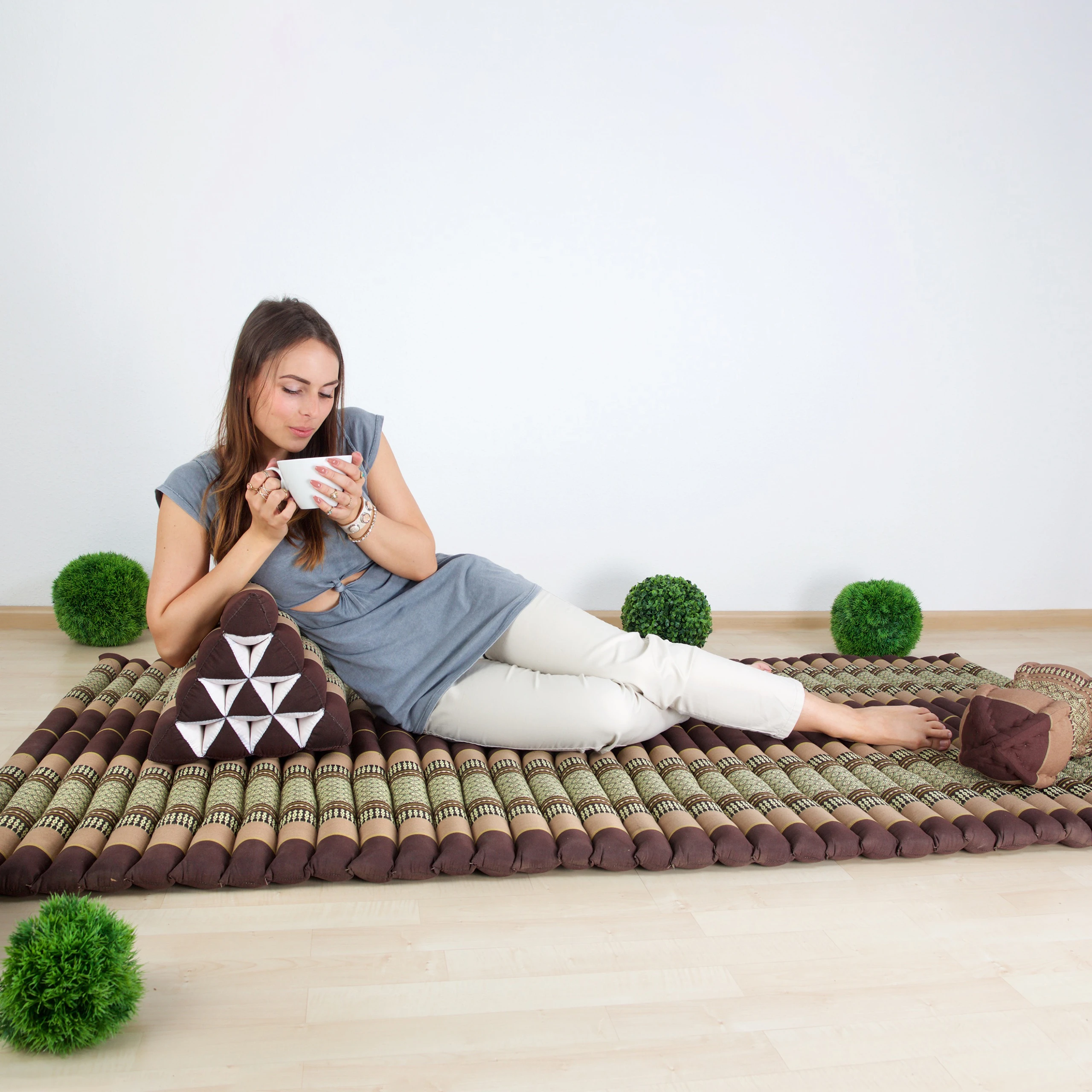 Kapok Rollmatte, 110 cm breit
