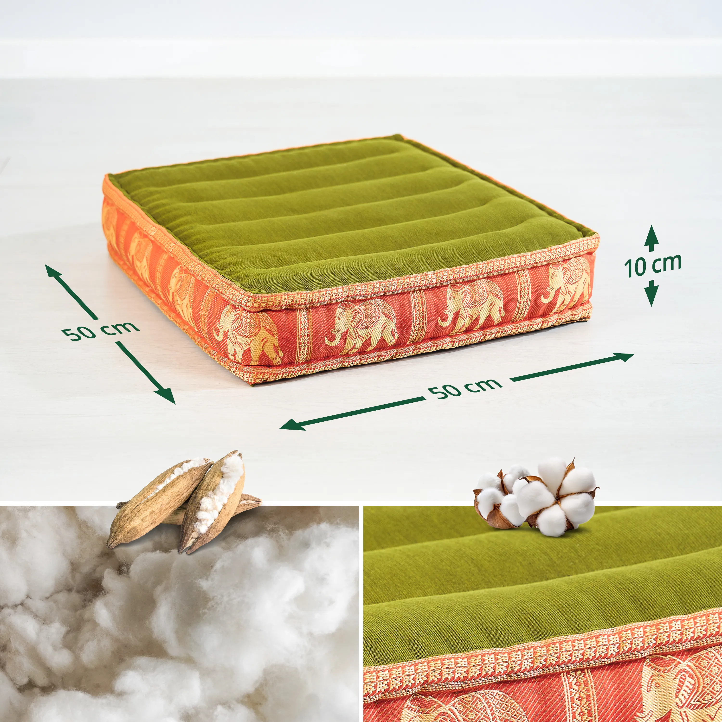 Kapok Bodensitzkissen, Deluxe