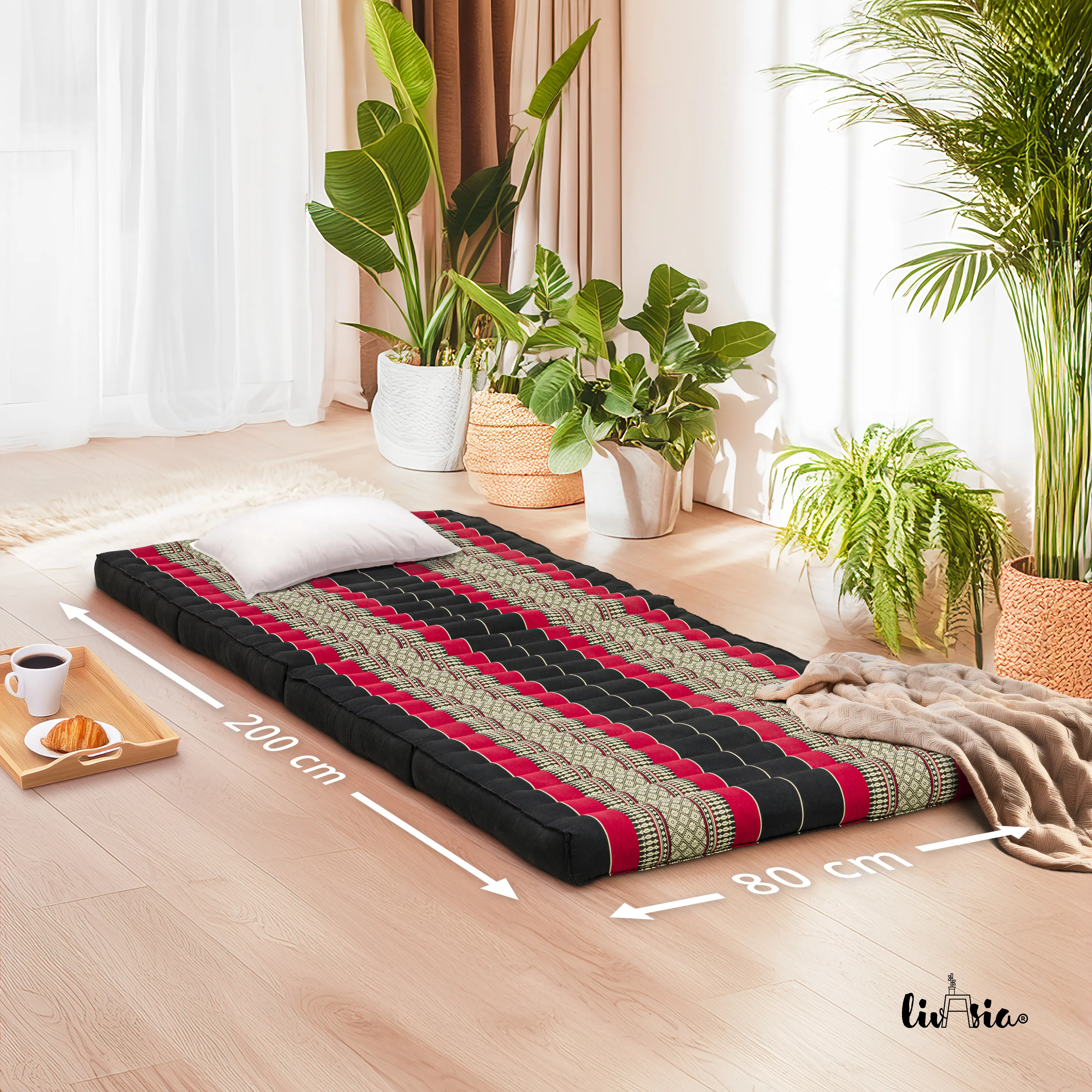 Kapok Klappmatratze, 80 cm breit, Classic