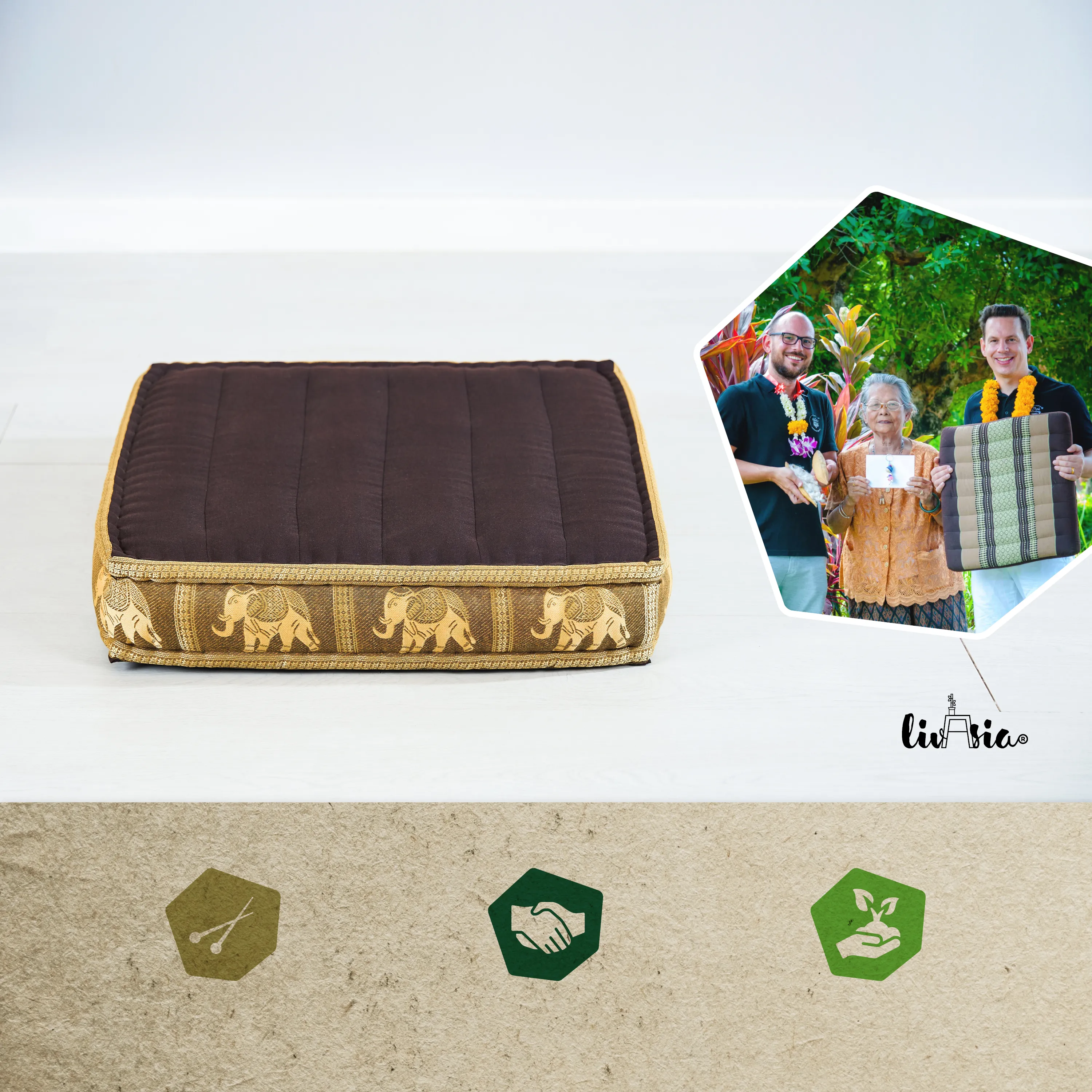Kapok Bodensitzkissen, Deluxe