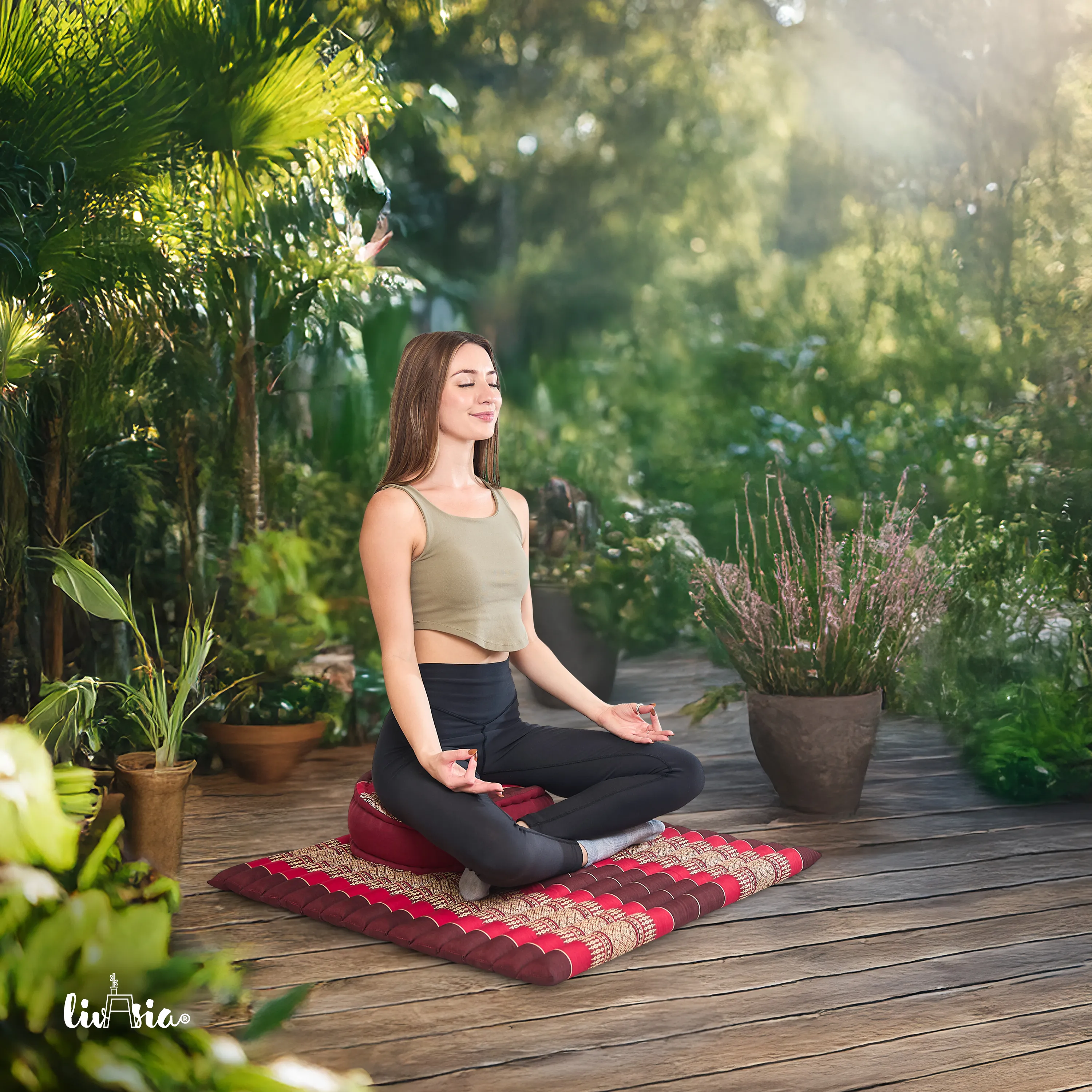 Kapok Meditationskissen Set XL