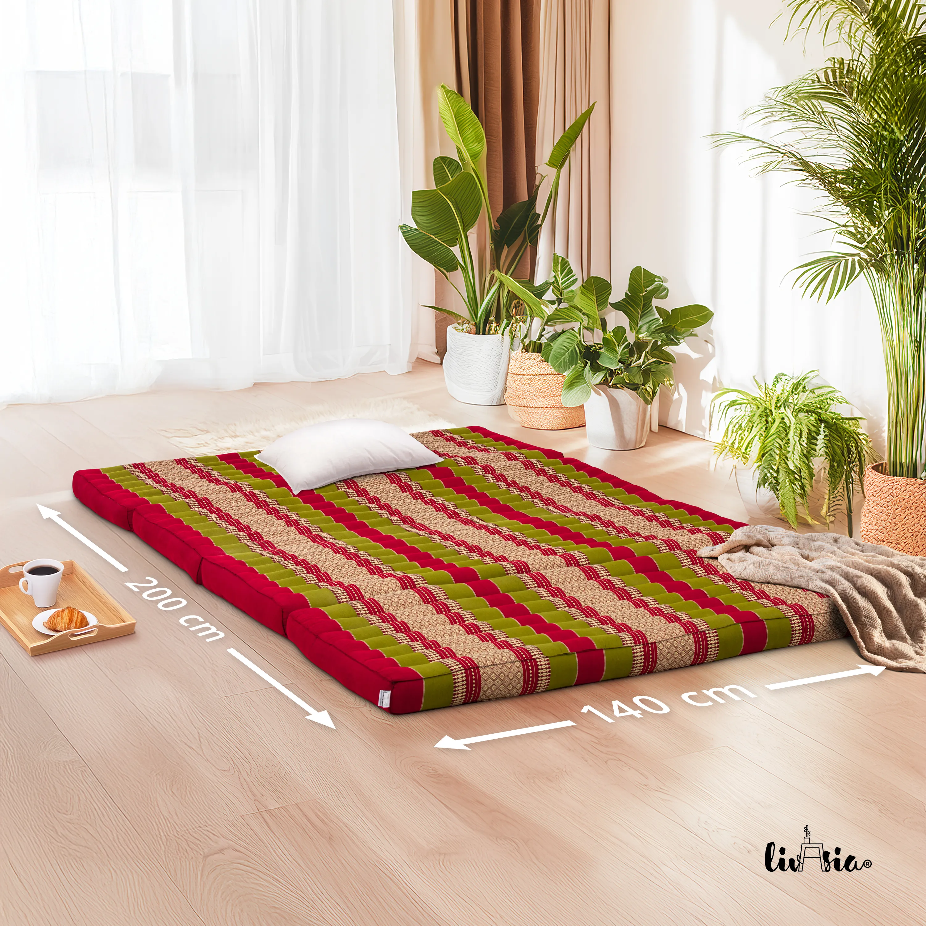 Kapok Klappmatratze, 140 cm breit, Classic