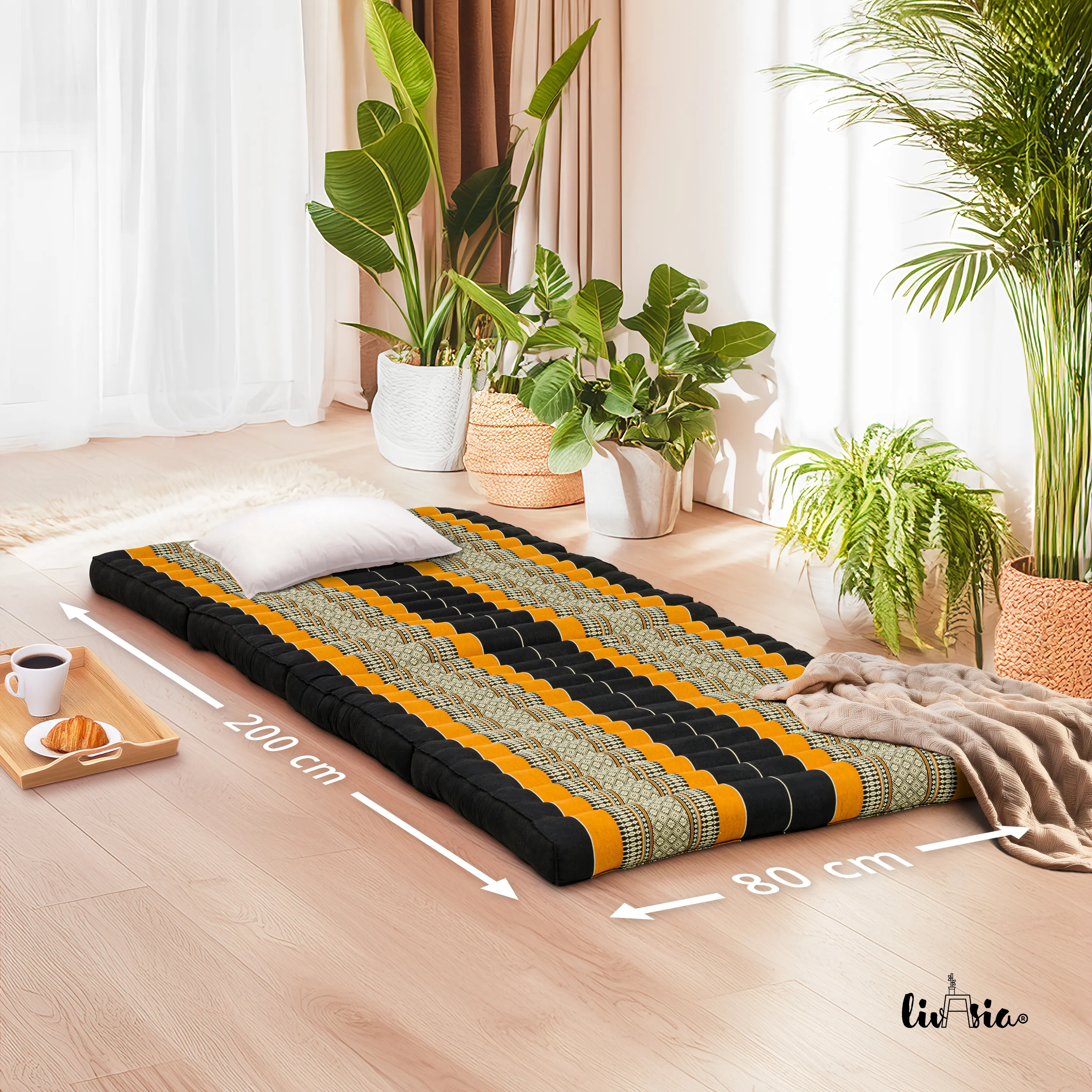 Kapok Klappmatratze, 80 cm breit, Classic