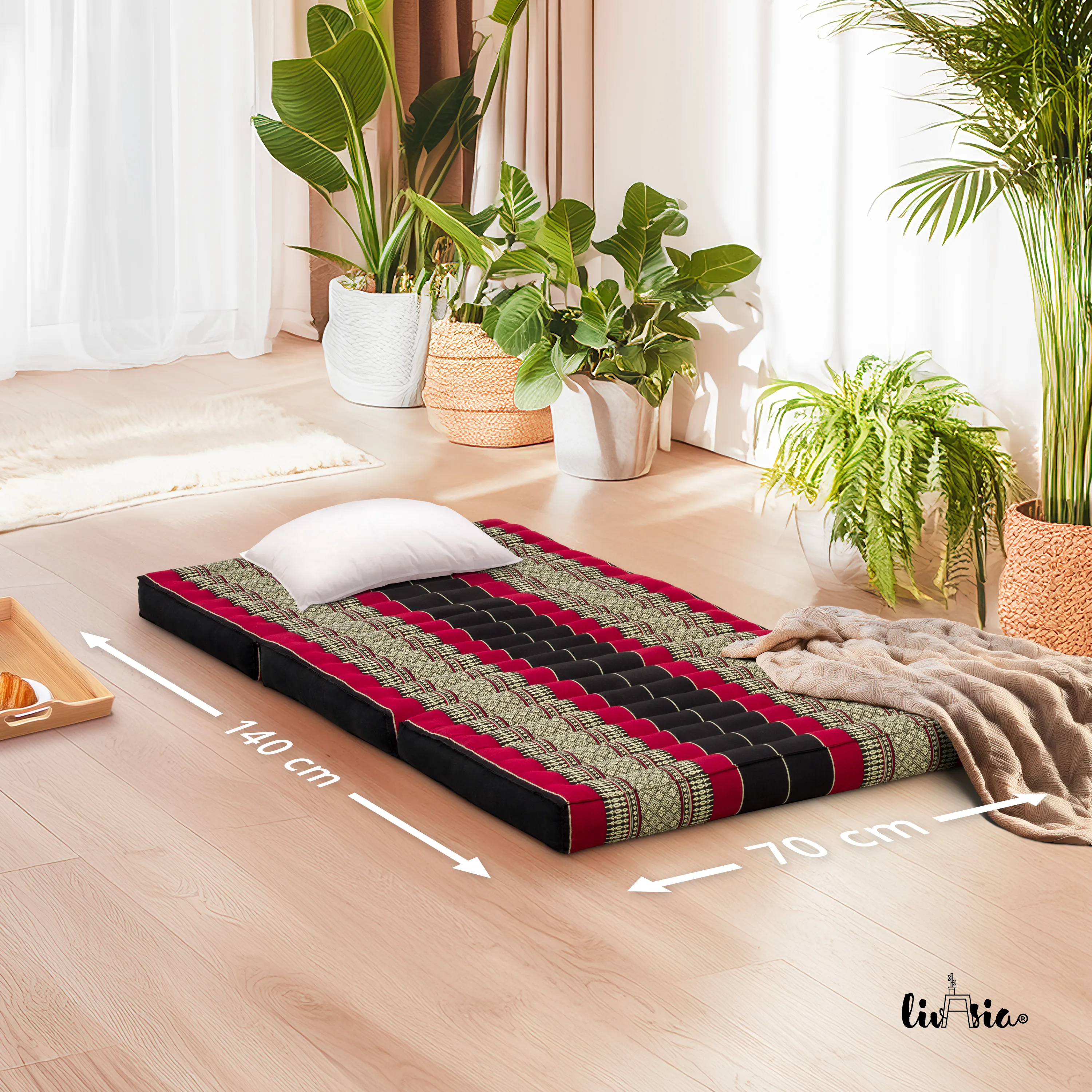 Kapok Kinderklappmatratze, 70 cm breit